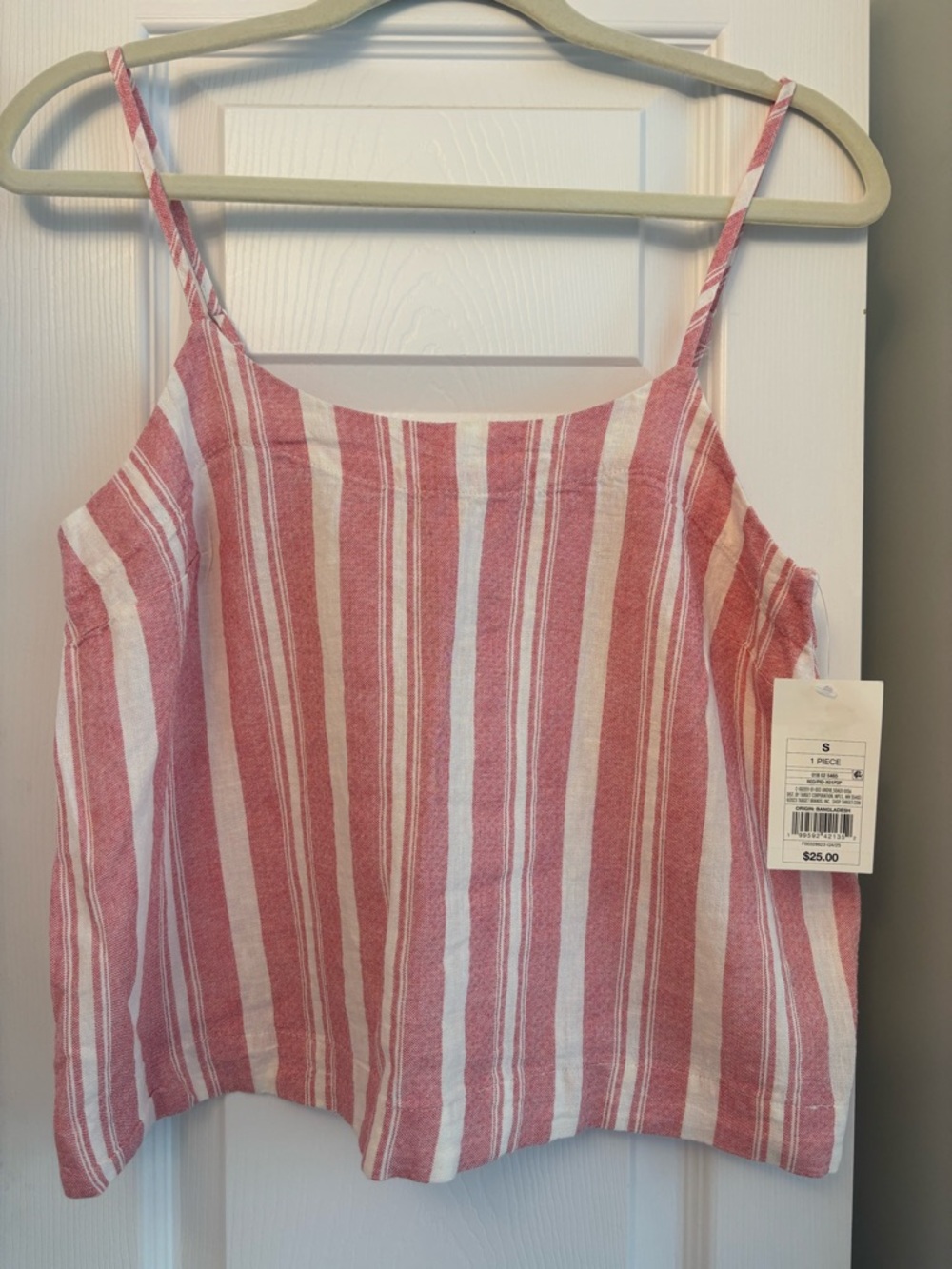a new day Red & White Striped Spaghetti Strap Camisole